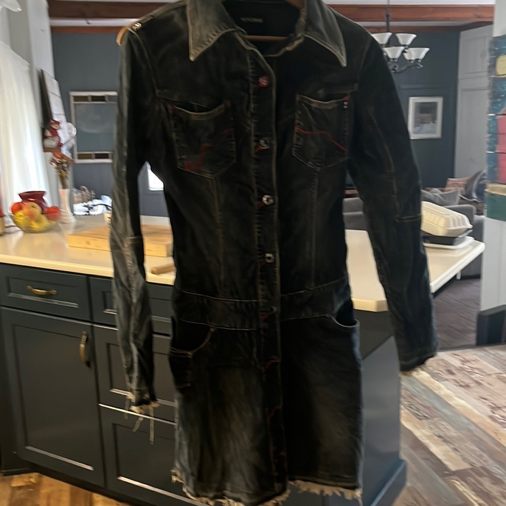 Vintage corduroy mini dress or jacket